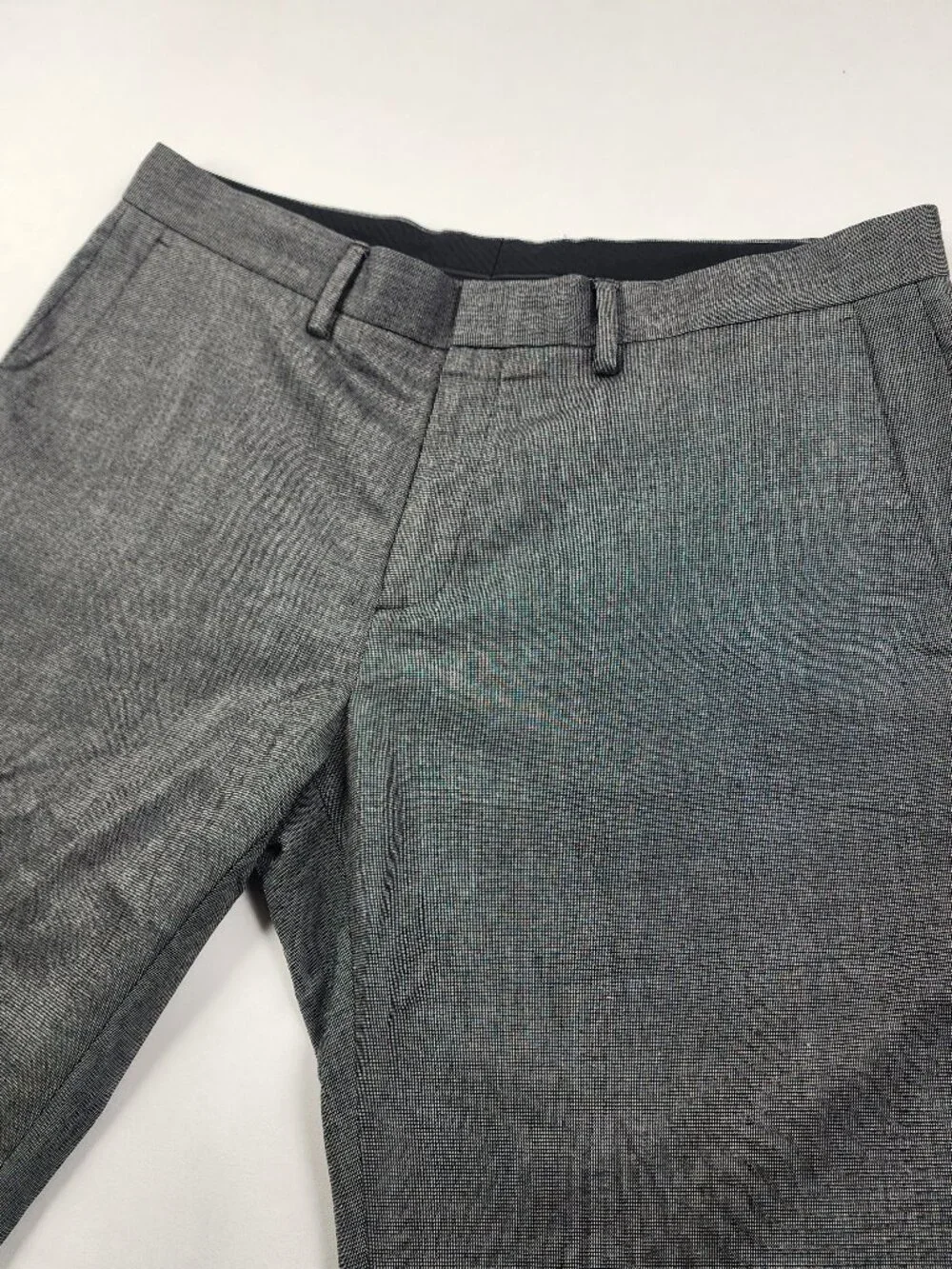 Kenneth Cole Reaction Mens 36x30 Gray Straight Fit Flat Front Dress Pants EX